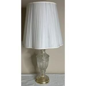 Vintage 32" Hand Cut Lead Crystal Table Lamp – Elegant Yugoslavia Made